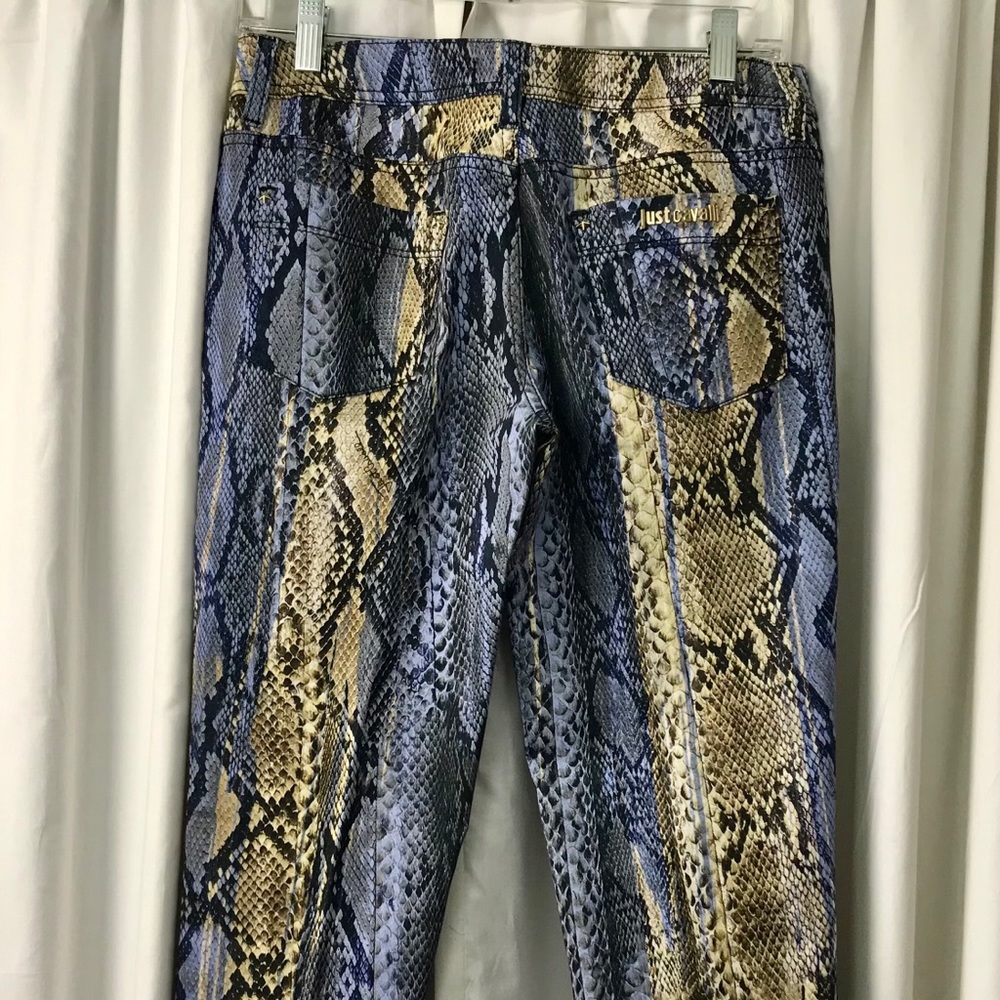 Roberto Cavalli Snakeskin Print Pant.